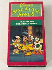 Disney Sing Along Songs Very Merry Christmas Songs VHS Tape Video Walt