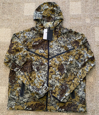 Nike Tech Jacket Woven Full-Zip Hooded Windrunner IF0915-368 Camo $145 Men's 3XL
