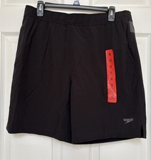 SPEEDO Men's Tech Volley Swim shortsSize M BLACK
