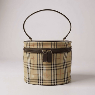 Authentic Vintage Burberrys Nova Check Haymarket Vanity Bag