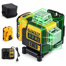 DeWalt DW089LG 12V Green Line 3 x 360 Laser Level Laser Tool battery + Charger