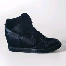 NIKE DUNK SKY HI WEDGE SIZE UK 6 EUR 40 (528899 004) BLACK
