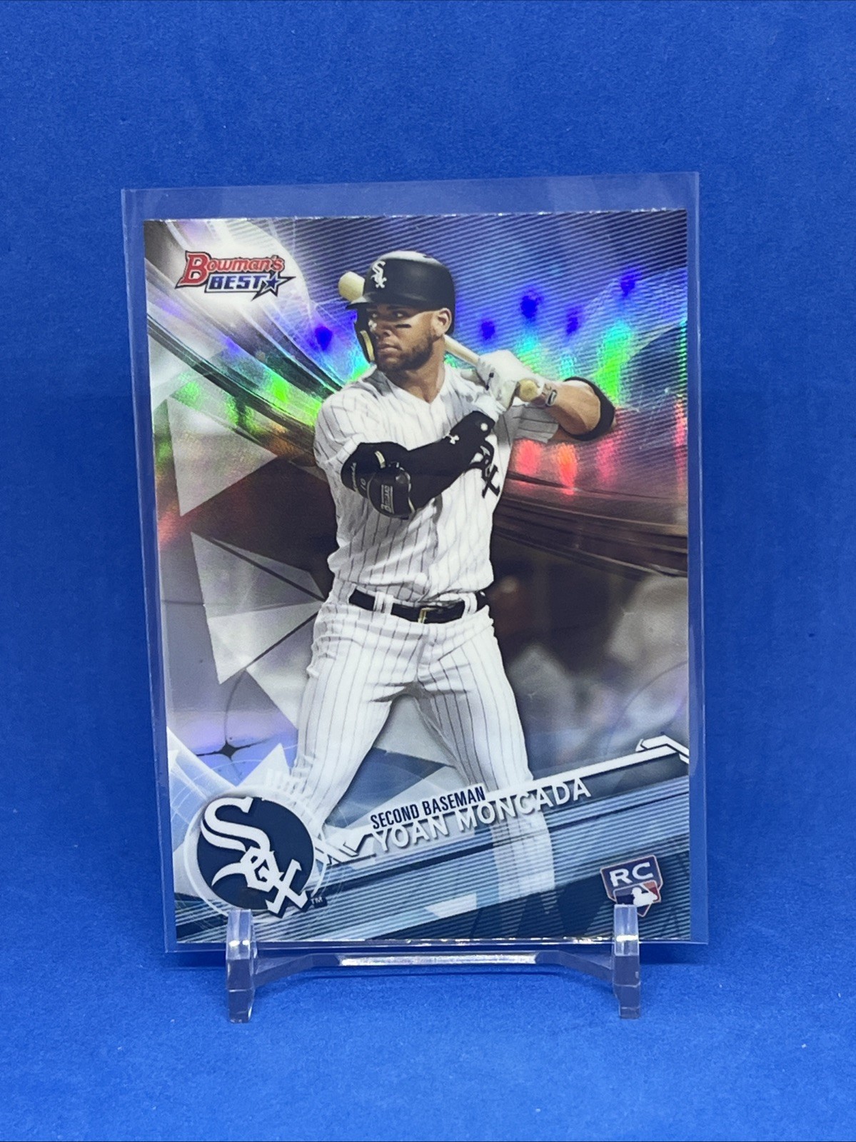 2017 Bowman's Best Refractor Yoan Moncada #21 Rookie RC Chicago White Sox