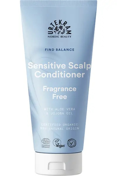 Urtekram Fragrance Free Conditioner for Sensitive Scalp 180ml - 4 Pack - Image 3