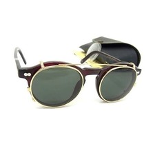 Occhiali da sole MOSCOT Miltzen bordeaux e plastica verde trasparente unisex