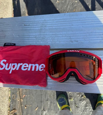 Supreme x Smith Snow Goggles Red FW15 Limited Edition Ski Snowboard-New Box 2026