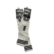 NEW 2 Pairs Adidas Extreme Soccer Socks Over the Calf White/Black Mens Size L