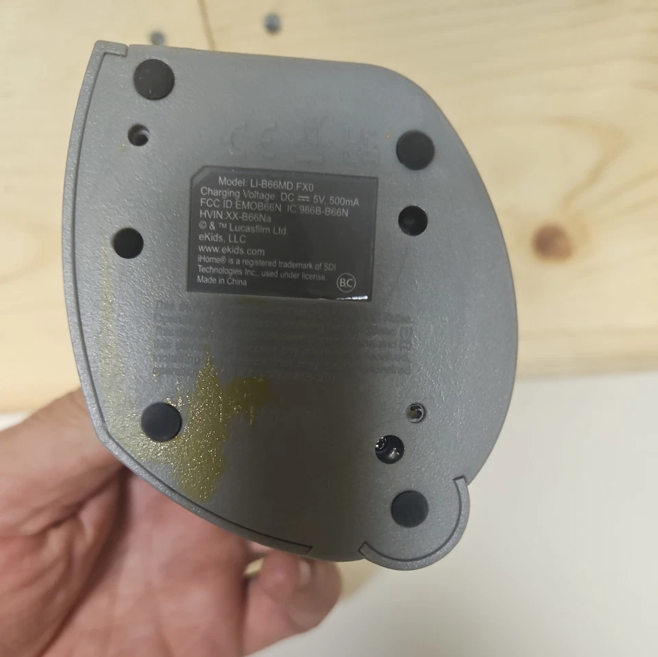 Altavoz Bluetooth Baby Yoda Grogu, Recargable, Star Wars Mandalorian Foto 3 de 3