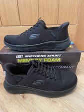 Mens Skechers Swift Fit Trainers New With Box Uk Size 9 Black