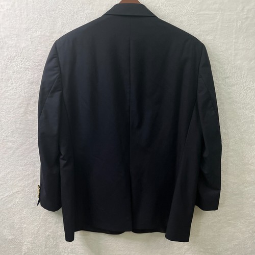 Brooks Brothers Mens 46R Blazer Navy Blue Brooksease Loro Piana Wool Gold Button - Picture 2 of 9