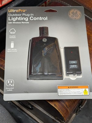 GE UltraPro Outdoor Lighting Control - 2 Outlets - Weather Resistant - Remote