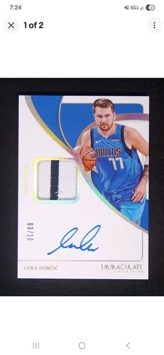 2023-24 Panini Immaculate Luka Doncic GU Patch Auto Gold /10