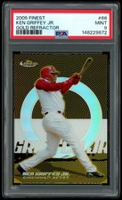 2005 Finest #66 Ken Griffey Jr. Gold /49 PSA 9 Reds Jersey #