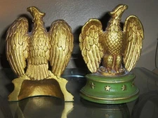 Mid century Pair Of Saxton USA Eagle Bookends