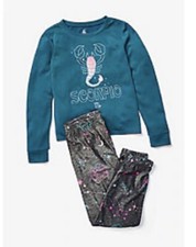 Brand New Justice Girls horoscope winter pajama set Size 16-18 Scorpio    