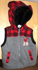 Disney Junior Child's Mickey Mouse hooded vest, Size 18 month