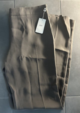 Giorgio Armani Collezioni Womens Solid Gray Dress Work Designer Pants Sz 14 NEW