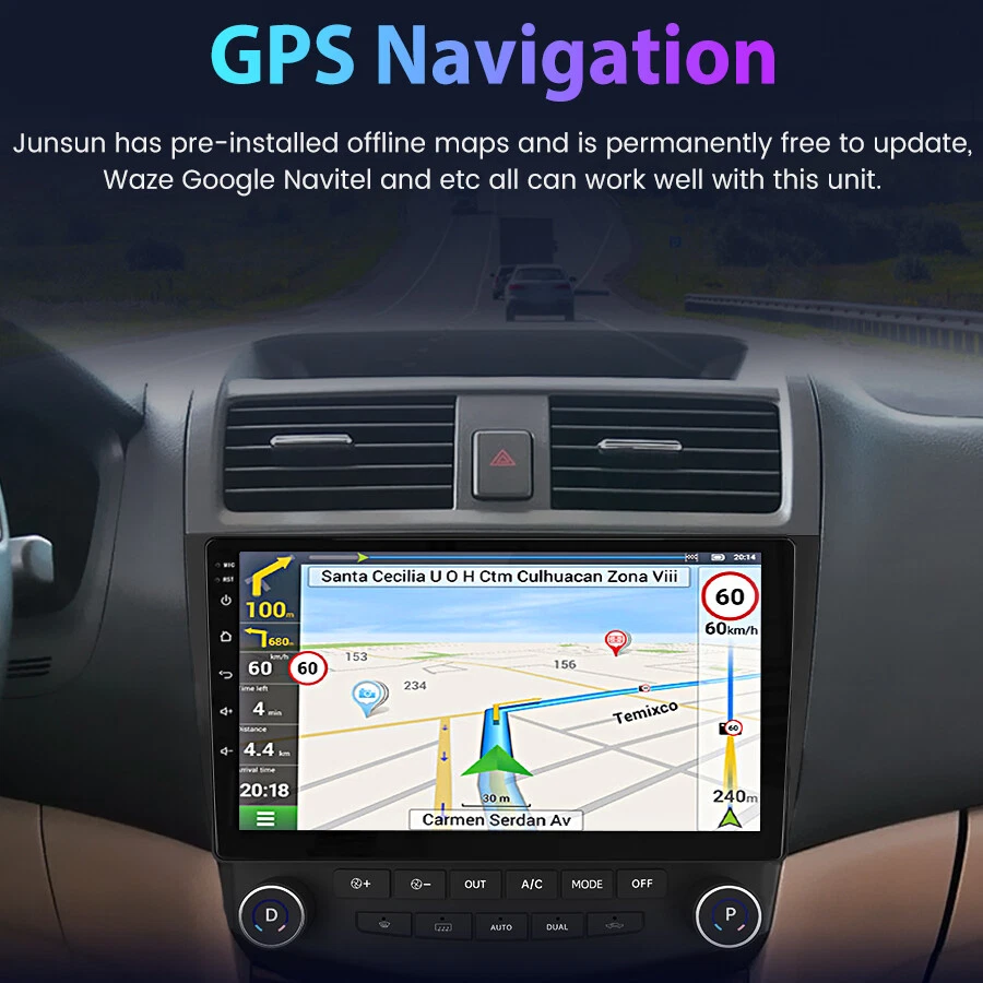 Für Honda Accord 7 03-2007 Android 13 Autoradio Carplay GPS Navi WIFI BT 2+32GB - Bild 4 von 4