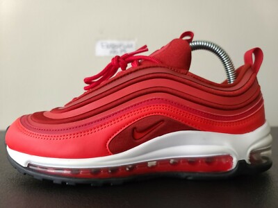 Nike Air Max 97 UL '17 Ultra Gym Red Speed Red Leather Wrapping 917704-601 Sz 7 | eBay