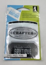 Inkadinado The Handcrafted Boutique Artisan Signs Clear Mini Stamps - New