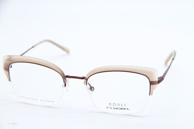NEW MOREL KOALI 20071K MR24 BROWN VIOLET ACETATE AUTHENTIC EYEGLASSES 52-20 K1