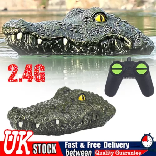 RC Floating Crocodile Head Toy 2.4G Remote Control Alligator Head Boat 15KM/H - Picture 1 of 10