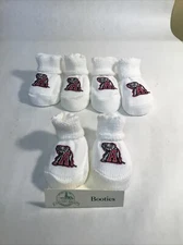Alabama Crimson Tide Baby Booties Lot Of 3