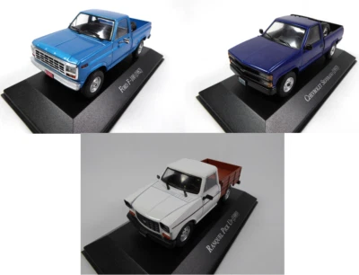 Lot de 3 Pick up Ford Chevrolet 1/43 Voiture Miniature Diecast Model Car LAQV7 - Photo 1/4