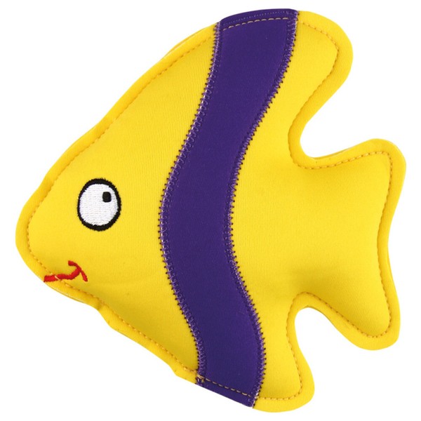 Nobby Hundespielzeug Fisch Floating 14,5 Cm SchwimmfäHig Mit Squeaker Gelb-image