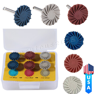 6pcs/box Dental Polish Kit Composite Resin Polishing Disc Spiral Polish Wheel