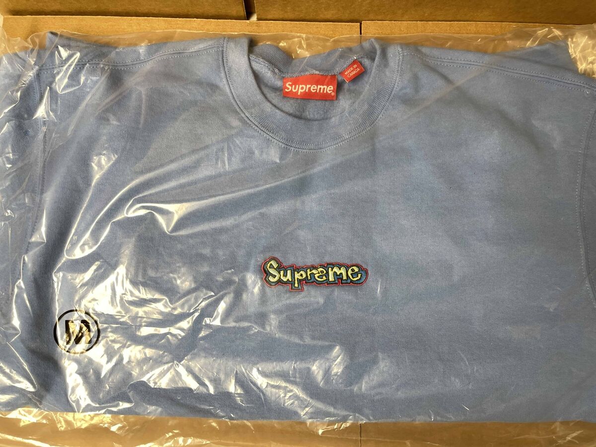 Supreme Gonz Logo Crewneck LightBlue Grey Black S/S 21 | eBay Supreme Gonz Logo Crewneck LightBlue Grey Black S/S 21 | eBay