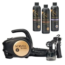 Norvell M1000 HVLP Handheld Spray Tan System with M-Gun and Solution Kit (3