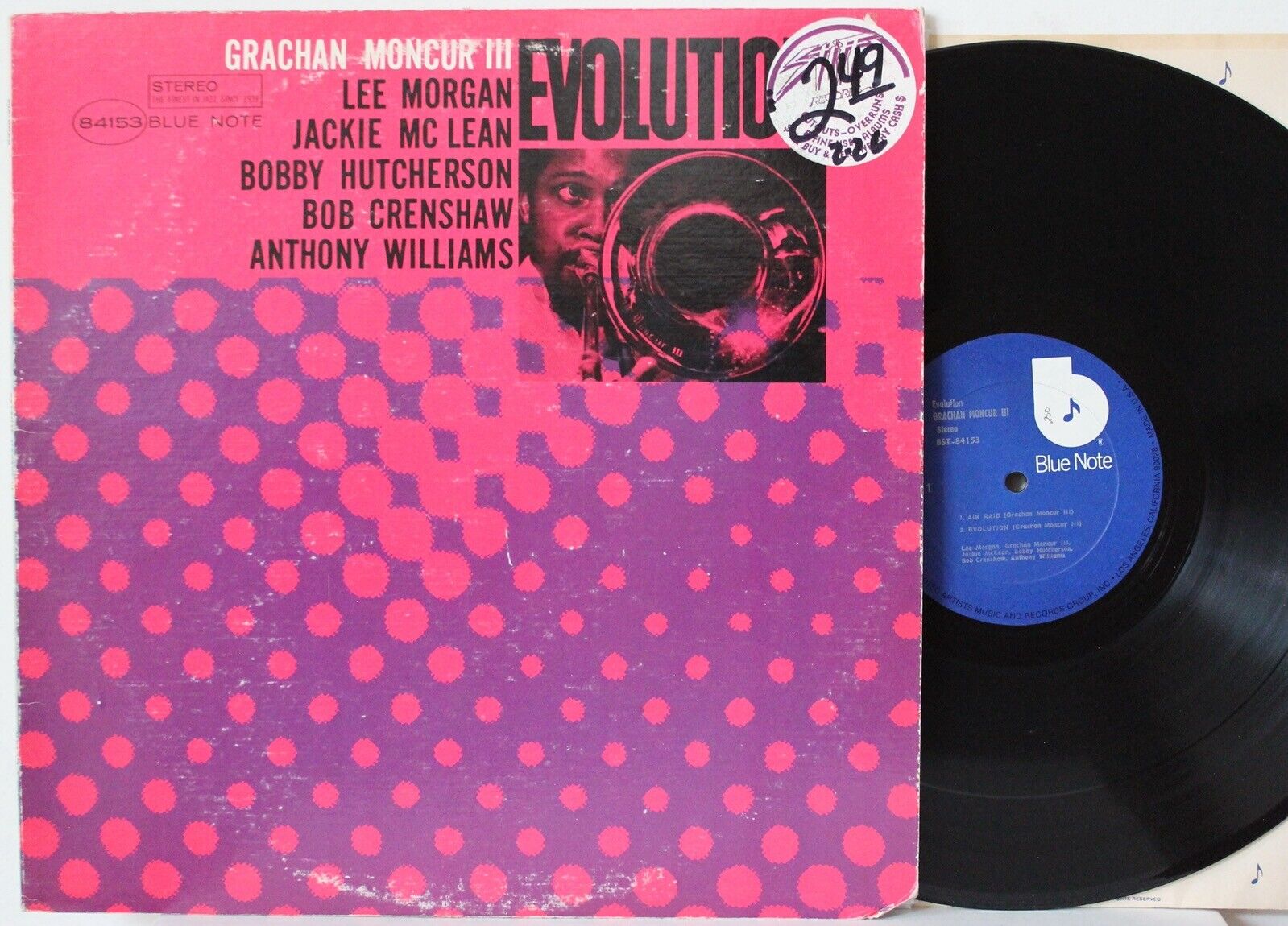 GRACHAN MONCUR III “Evolution” LP (Blue Note 84153, Van Gelder) VG++ Lee  Morgan