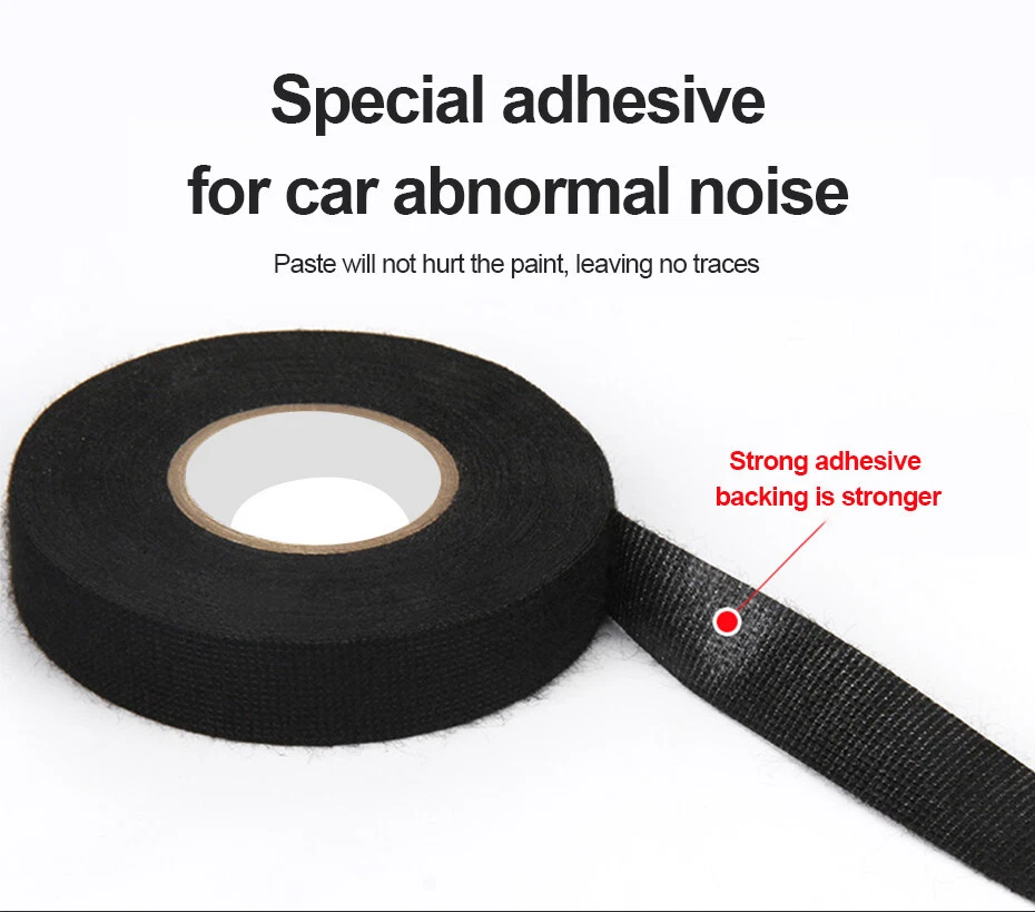 Arnés de cableado de tela enrollable para automóvil cinta de telar cable protector de aislamiento autoadhesivo Foto 2 de 4