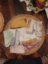 Vintage Ladies Hankies Lot Of 28 Floral Multicolor EMBROIDERED DETAILED