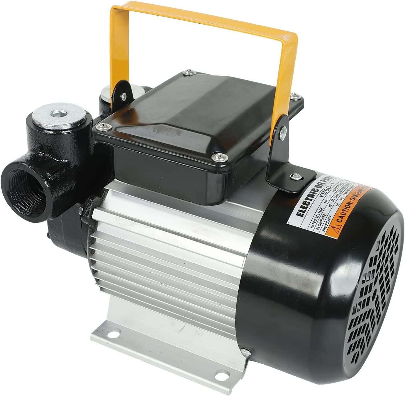 16GPM Diesel Oil Fuel Transfer Pump Kit Electric SelfPriming w/ Nozzle