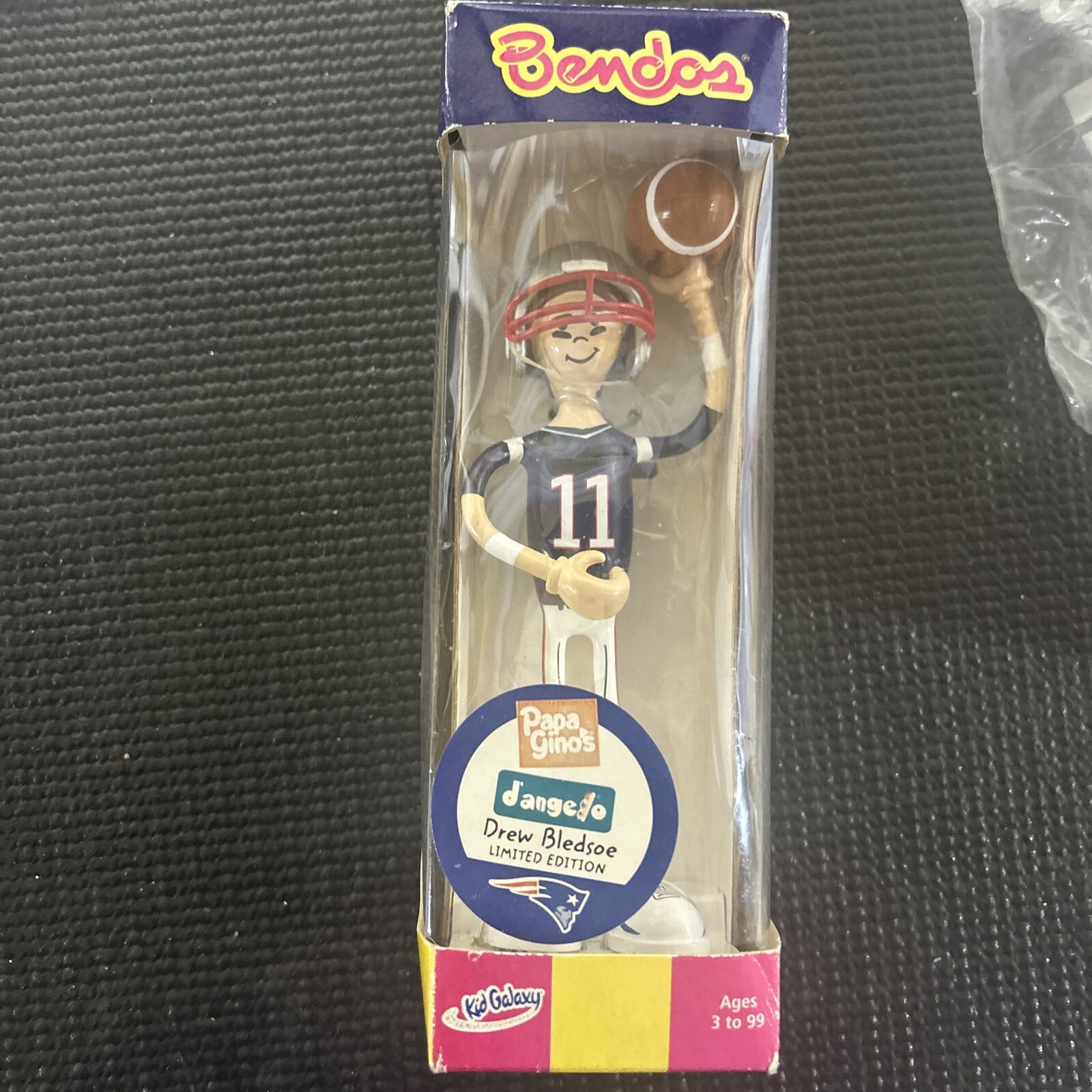 2001 Bendos Figure New England Patriots Drew Bledsoe New In Box Promotional Item