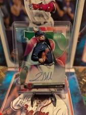 2020 Bowman's Best - Best of 2020 Autographs Green Refractor #B20-LA Logan Allen