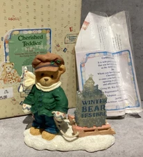 Enesco Cherished Teddies James Going My Way for Holidays Figurine #269786