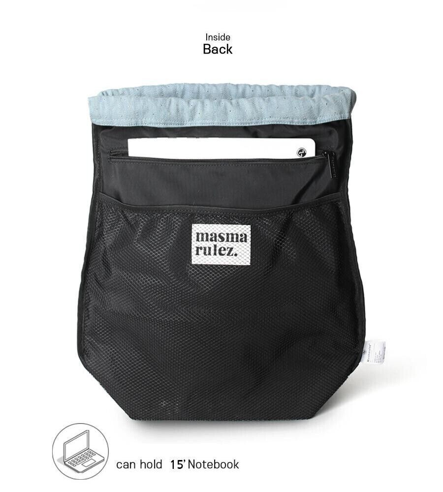バックパック・リュック masmarulez Gym sack string bag Twilight denim 5011172164 MUSINSA公式 | MASMARULEZ [INT] Gym sack string bag _