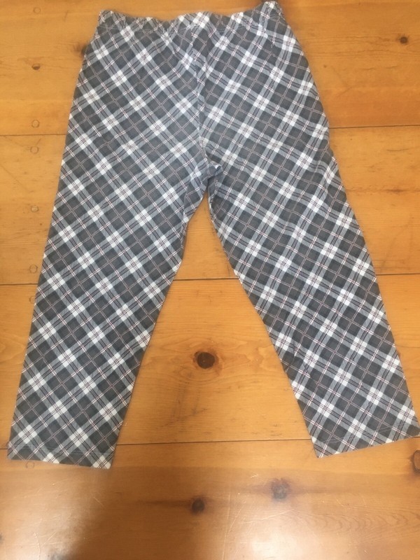 Xhilaration Plaid Capri Leggings, Girls XL