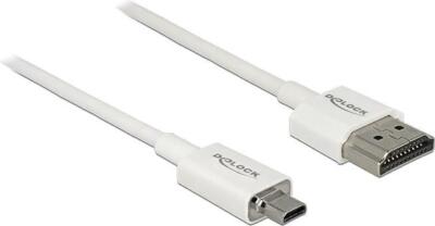Delock High Speed HDMI Kabel mit Ethernet - HDMI-A Stecker HDMI Micro-D ma
