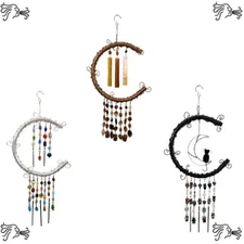 Aluminum Wind Chime Handmade Stained Glass Lampwork Beads Outdoor Home Decor
