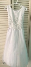 First communion white dress 6X for wedding or special occasion