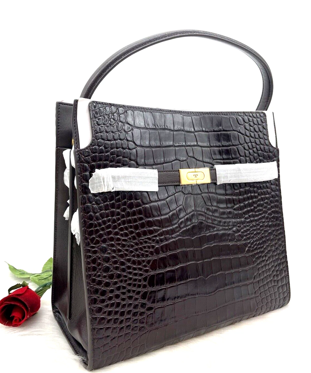 Tory burch lee radziwill embossed satchel hot sale