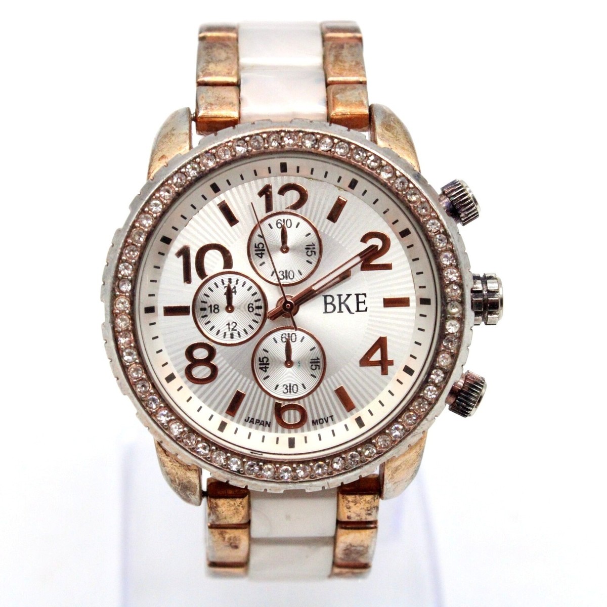 Mixed Lot of Four Women\'s Watches - White, Cream, Brown, Silver Classic 34mm Glowful White & Two Tone Bracelet Watch  main image 3