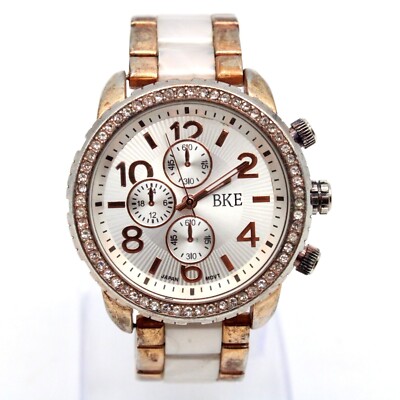 BKE Silver Watch with Crystal Detailing BKE Rhinestone Watch - Clothing in Silver Pearl | Buckle main image 2