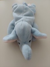 TY BEANIE BABY PEANUT THE ELEPHANT PVC PELLETS NO HEART TAG RETIRED 1995