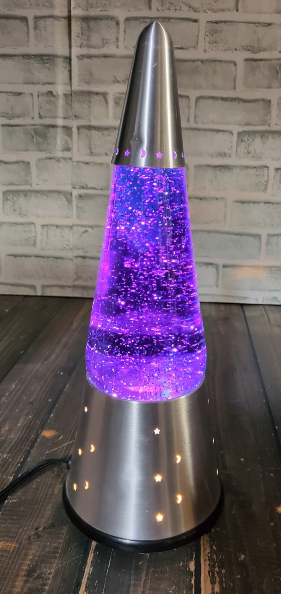 Original Laval Lite Lamp 6631 Wizard 32 Oz Blue Liquid Silver