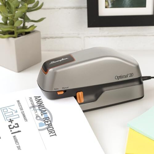 Swingline Electric Stapler, 20 Sheet Capacity, Optima 20, Jam Assorted Styles - Picture 5 of 42